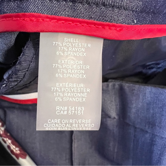 Tommy Hilfiger Dark Indigo Wide-Leg Pants - Size 8 - Picture 8 of 11